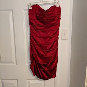Express red satin dress size 6